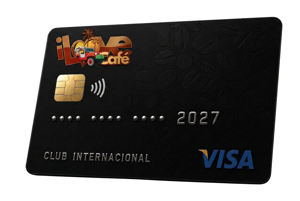 Tarjeta débito I Love Café franquicia Visa
